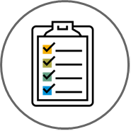 Gestión de Recursos y Proyectos — ícono de portapapeles