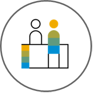 Ventas y Servicios — ícono de atención en mostrador