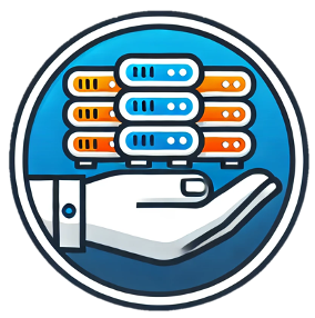 Ícono de una mano sosteniendo servidores, representando experiencia y soporte tecnológico en soluciones SAP Business One en Latinoamérica.